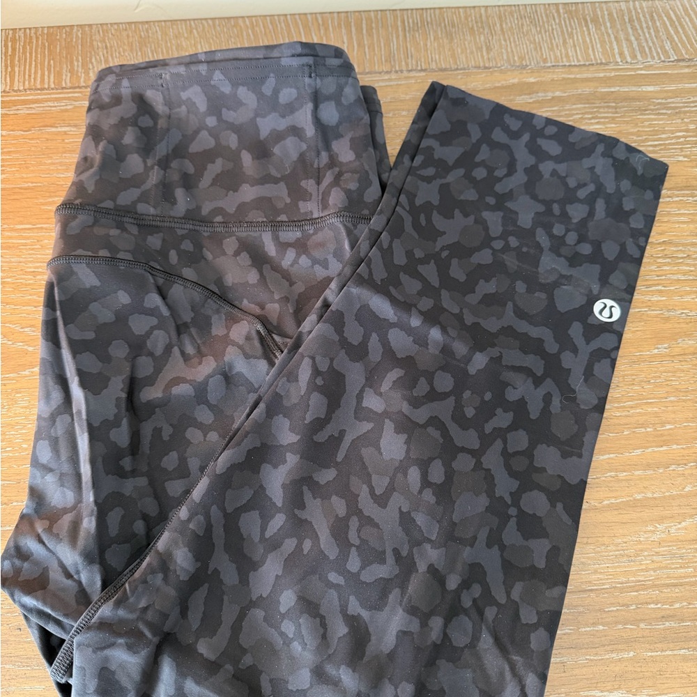 Lululemon Athletica Black Camouflage Leggings